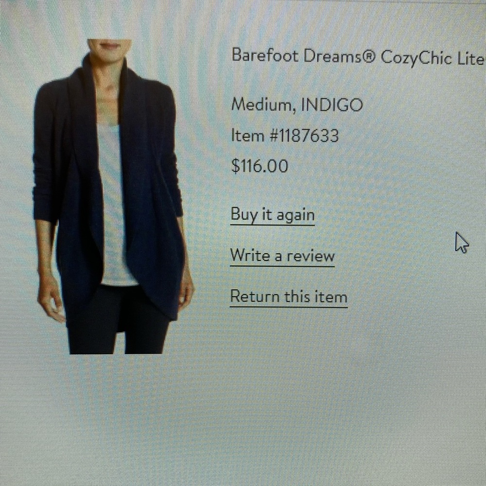 Barefoot dreams cozy chic lite cardigan